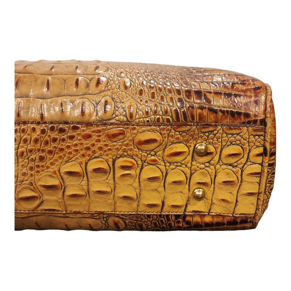 SOLD! BRAHMIN Toasted Almond Melbourne Satchel with chain shoulder strap - Picture 7 of 16